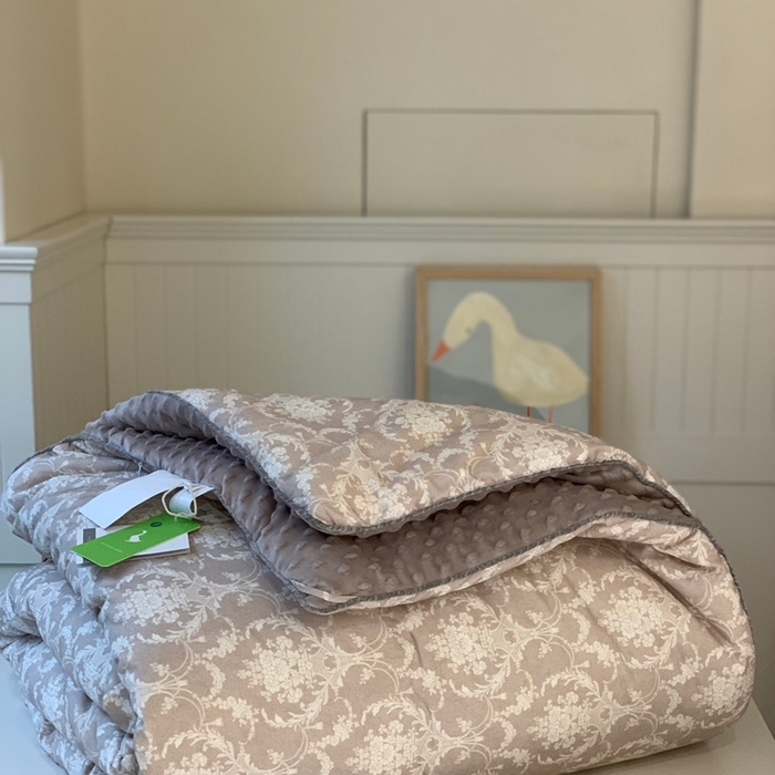 91家纺网 家纺一手货源 找家纺 汇庭 2025秋冬新款·幸运双豆春秋被系列 罗曼紫