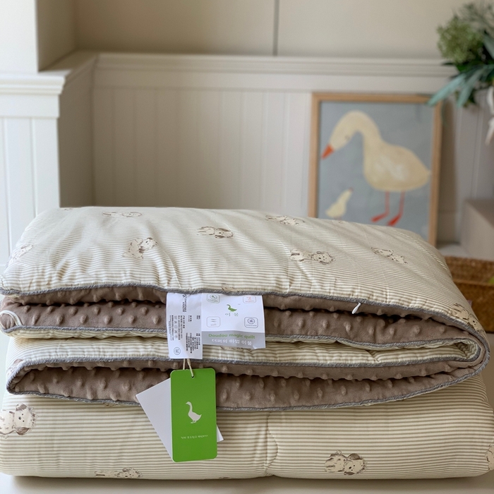 91家纺网 家纺一手货源 找家纺 汇庭 2025秋冬新款·幸运双豆春秋被系列 麦洛狗