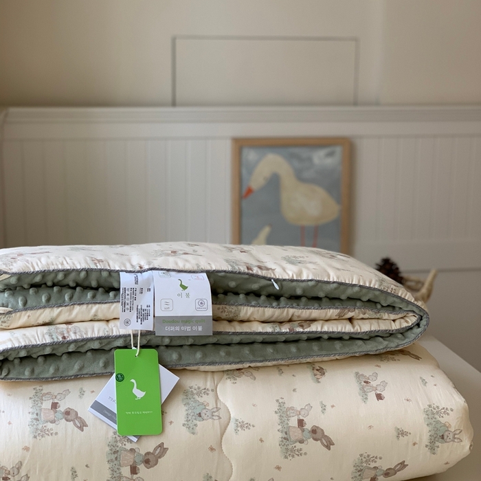 91家纺网 家纺一手货源 找家纺 汇庭 2025秋冬新款·幸运双豆春秋被系列 萌萌兔