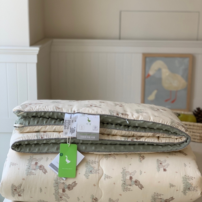 91家纺网 家纺一手货源 找家纺 汇庭 2025秋冬新款·幸运双豆春秋被系列 萌萌兔