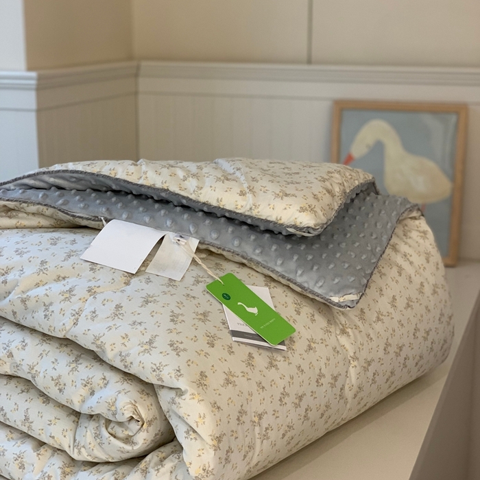 91家纺网 家纺一手货源 找家纺 汇庭 2025秋冬新款·幸运双豆春秋被系列 木槿绿