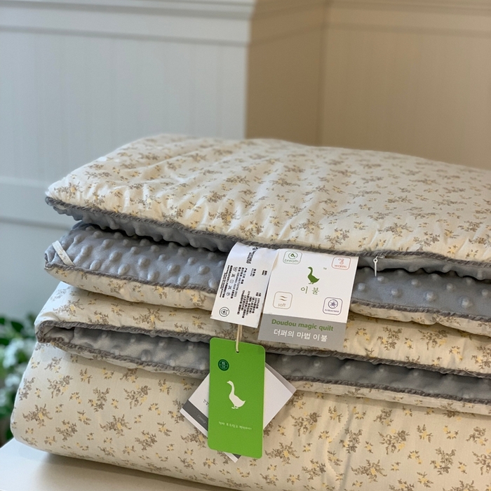 91家纺网 家纺一手货源 找家纺 汇庭 2025秋冬新款·幸运双豆春秋被系列 木槿绿