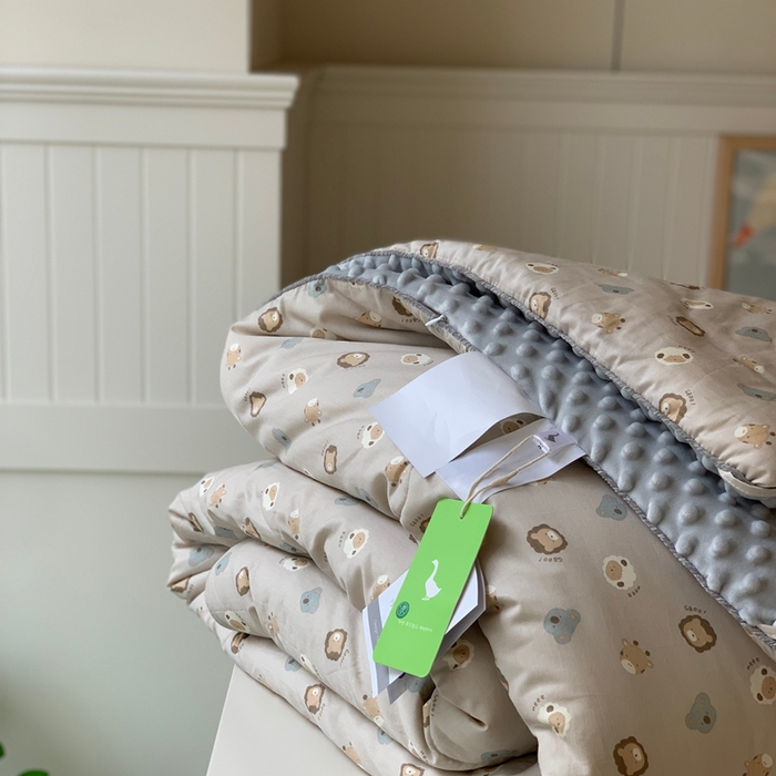 91家纺网 家纺一手货源 找家纺 汇庭 2025秋冬新款·幸运双豆春秋被系列 奶糖豆