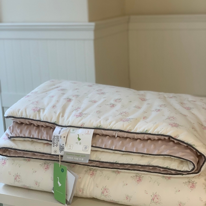 91家纺网 家纺一手货源 找家纺 汇庭 2025秋冬新款·幸运双豆春秋被系列 若兮粉