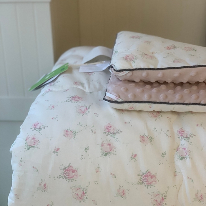 91家纺网 家纺一手货源 找家纺 汇庭 2025秋冬新款·幸运双豆春秋被系列 若兮粉