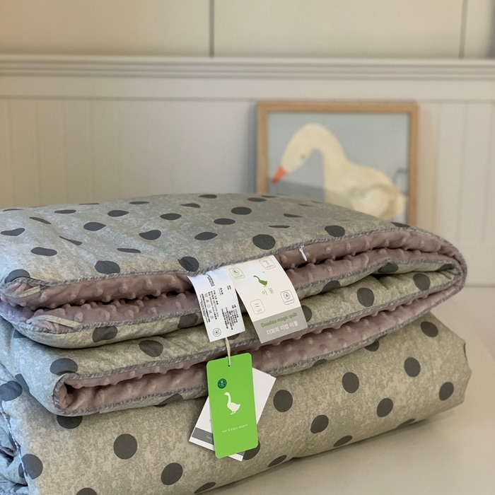 91家纺网 家纺一手货源 找家纺 汇庭 2025秋冬新款·幸运双豆春秋被系列 时尚波点