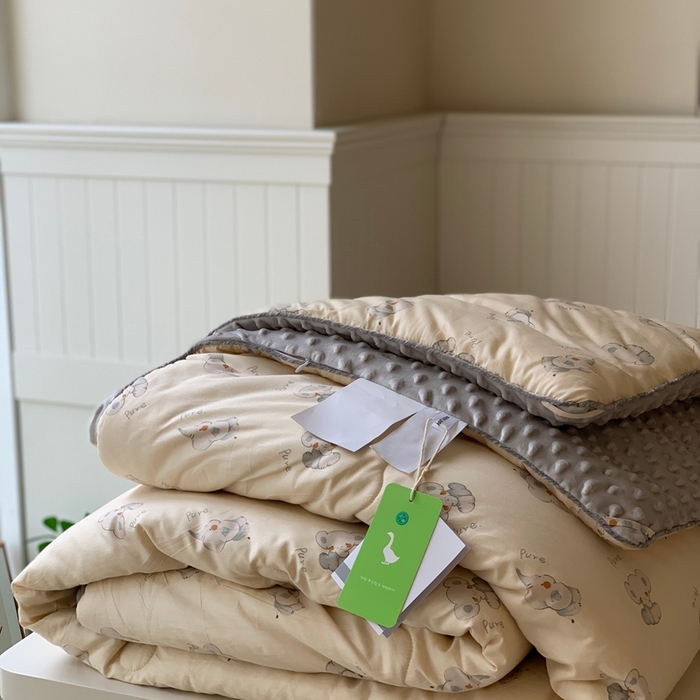 91家纺网 家纺一手货源 找家纺 汇庭 2025秋冬新款·幸运双豆春秋被系列 淘气小象