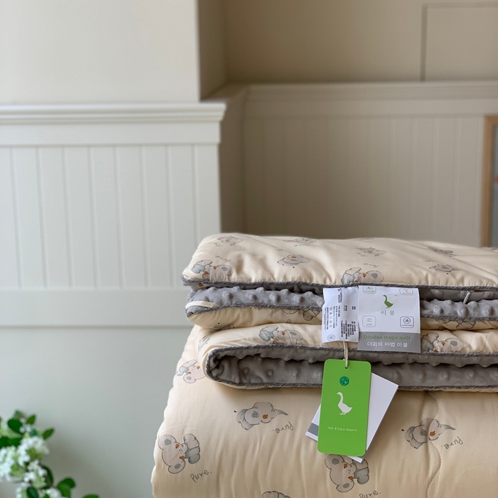 91家纺网 家纺一手货源 找家纺 汇庭 2025秋冬新款·幸运双豆春秋被系列 淘气小象