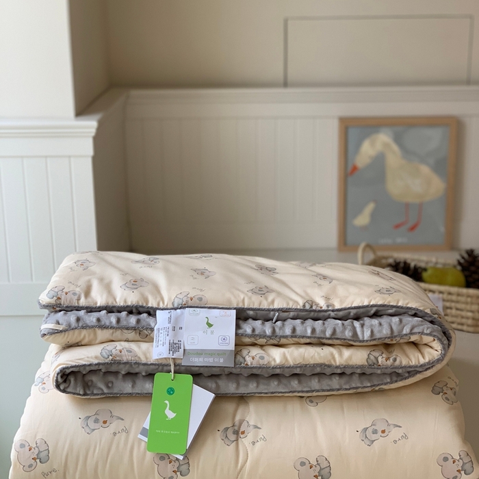 91家纺网 家纺一手货源 找家纺 汇庭 2025秋冬新款·幸运双豆春秋被系列 淘气小象