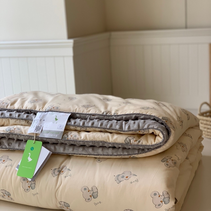 91家纺网 家纺一手货源 找家纺 汇庭 2025秋冬新款·幸运双豆春秋被系列 淘气小象