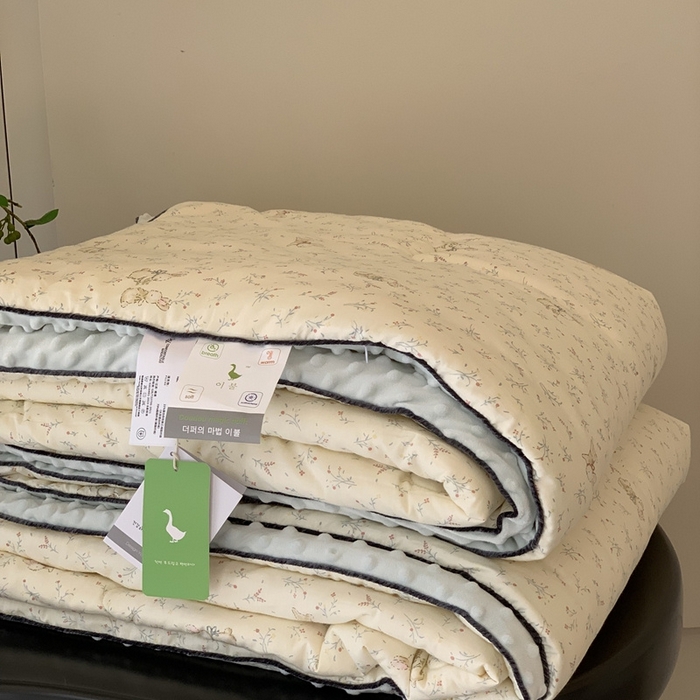 91家纺网 家纺一手货源 找家纺 汇庭 2025秋冬新款·幸运双豆春秋被系列 小兔奇妙