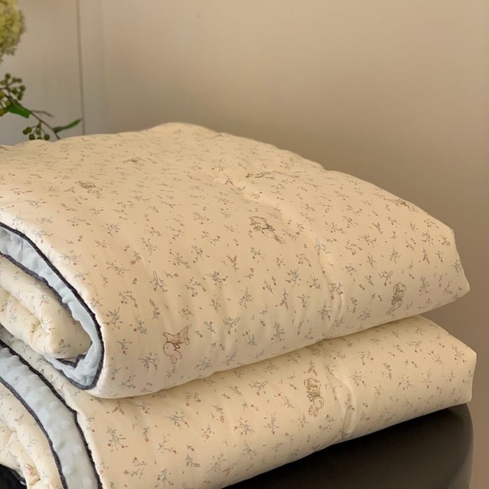 91家纺网 家纺一手货源 找家纺 汇庭 2025秋冬新款·幸运双豆春秋被系列 小兔奇妙