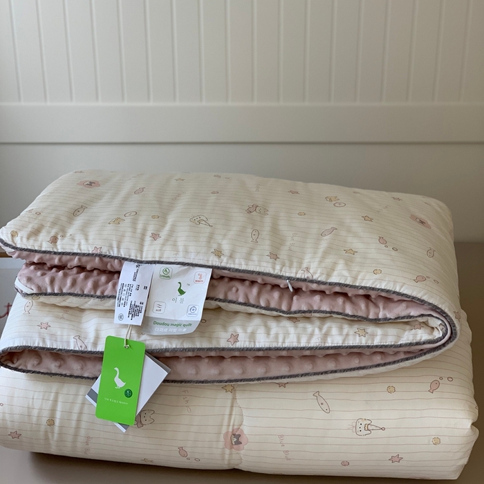 汇庭 2025秋冬新款·幸运双豆春秋被系列 小鱼儿粉