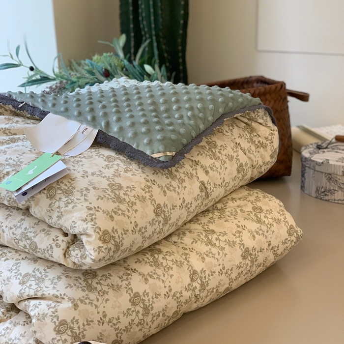 91家纺网 家纺一手货源 找家纺 汇庭 2025秋冬新款·幸运双豆春秋被系列 尤美尔