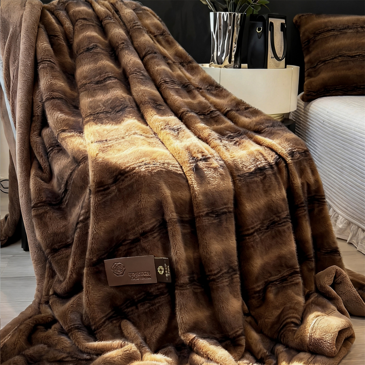 91家纺网 家纺一手货源 找家纺 （总）慕木家纺 2025新款轻奢大金貂四件套雪山飞狐系列