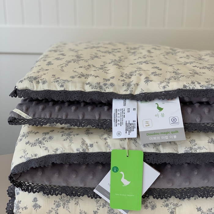 91家纺网 家纺一手货源 找家纺 汇庭 2025秋冬新款·幸运双豆春秋被系列 紫薇