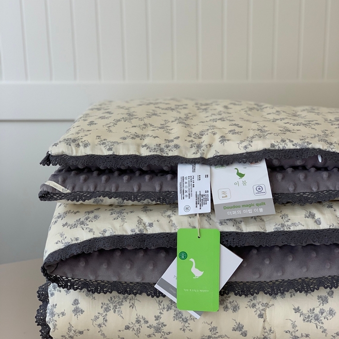 91家纺网 家纺一手货源 找家纺 汇庭 2025秋冬新款·幸运双豆春秋被系列 紫薇