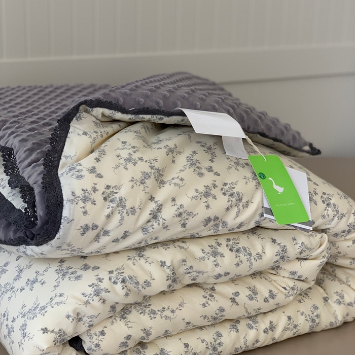 91家纺网 家纺一手货源 找家纺 汇庭 2025秋冬新款·幸运双豆春秋被系列 紫薇