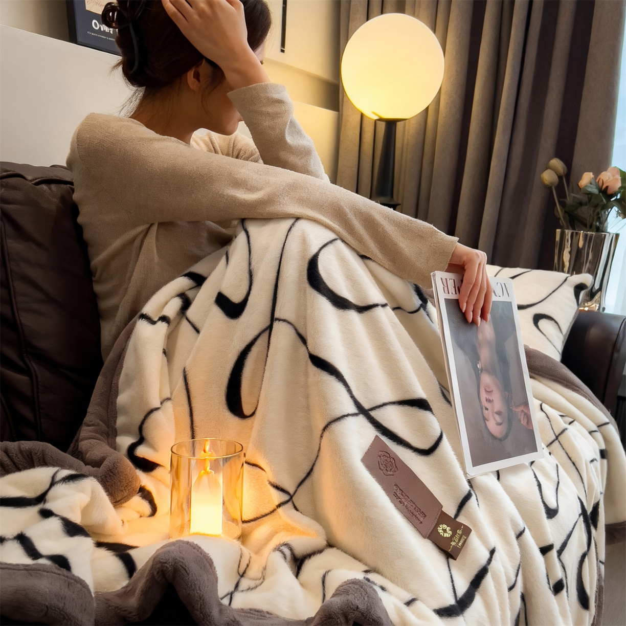 91家纺网 家纺一手货源 找家纺 （总）慕木家纺 2025新款轻奢水貂四件套可可慕莎系列