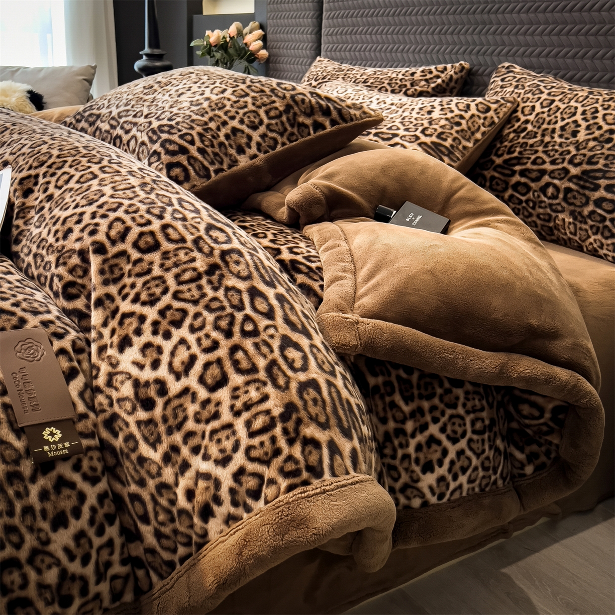 91家纺网 家纺一手货源 找家纺 （总）慕木家纺 2025新款轻奢水貂四件套可可慕莎系列