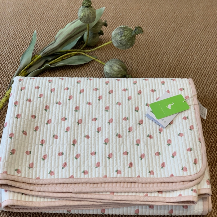 汇庭 2025新款·慕斯单品床盖系列 草莓乐园