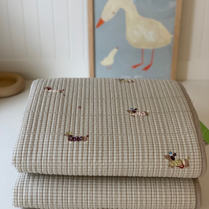 汇庭 2025新款·慕斯单品床盖系列 潮酷小狗