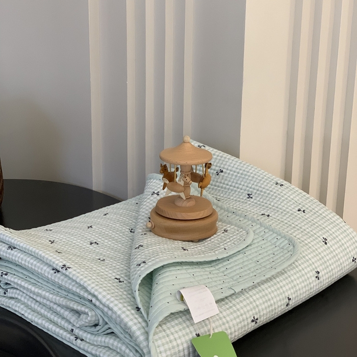 91家纺网 家纺一手货源 找家纺 汇庭 2025新款·慕斯单品床盖系列 蝶兰绿