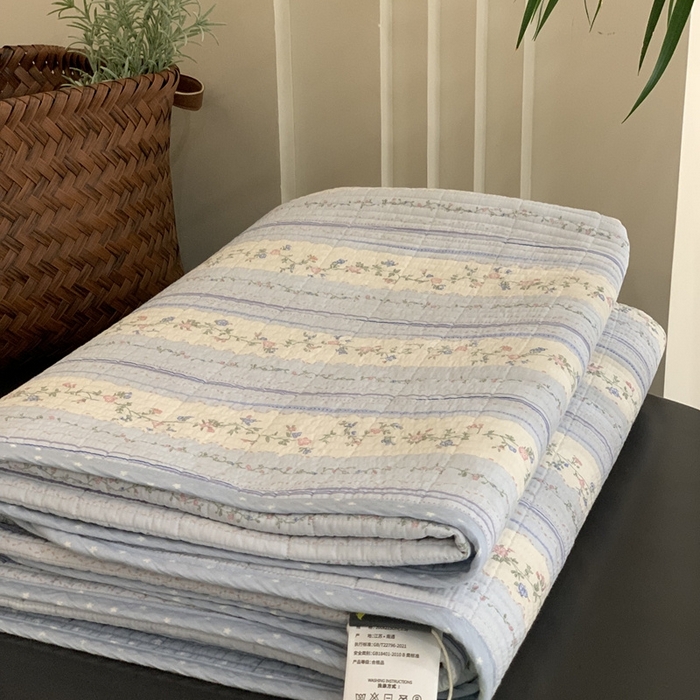 91家纺网 家纺一手货源 找家纺 汇庭 2025新款·慕斯单品床盖系列 莫奈花园