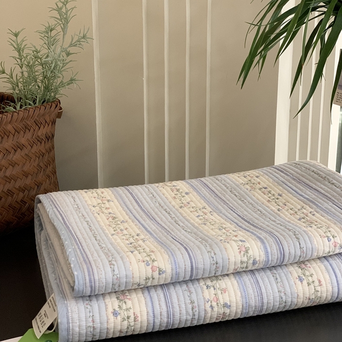 91家纺网 家纺一手货源 找家纺 汇庭 2025新款·慕斯单品床盖系列 莫奈花园