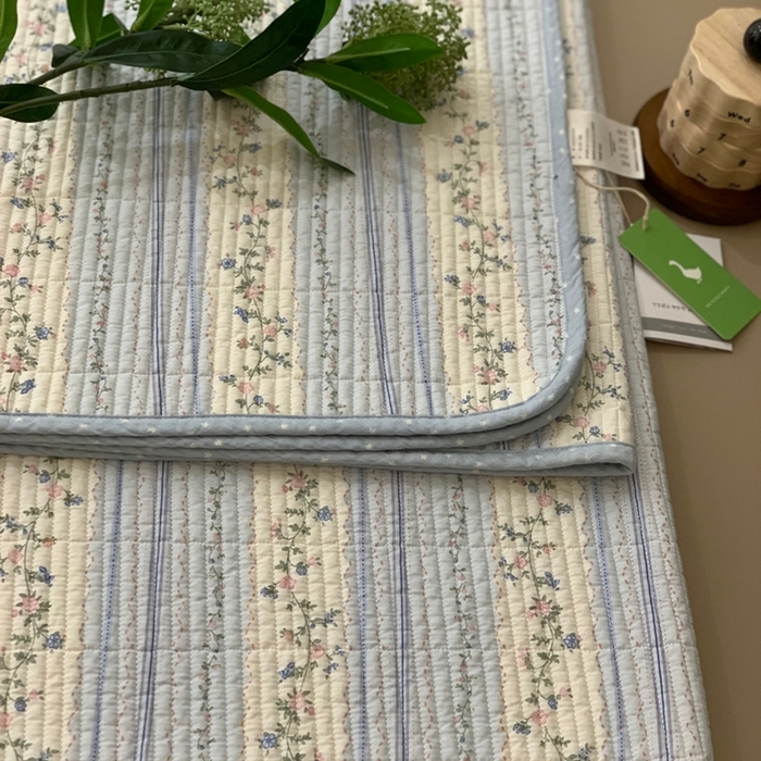 91家纺网 家纺一手货源 找家纺 汇庭 2025新款·慕斯单品床盖系列 莫奈花园