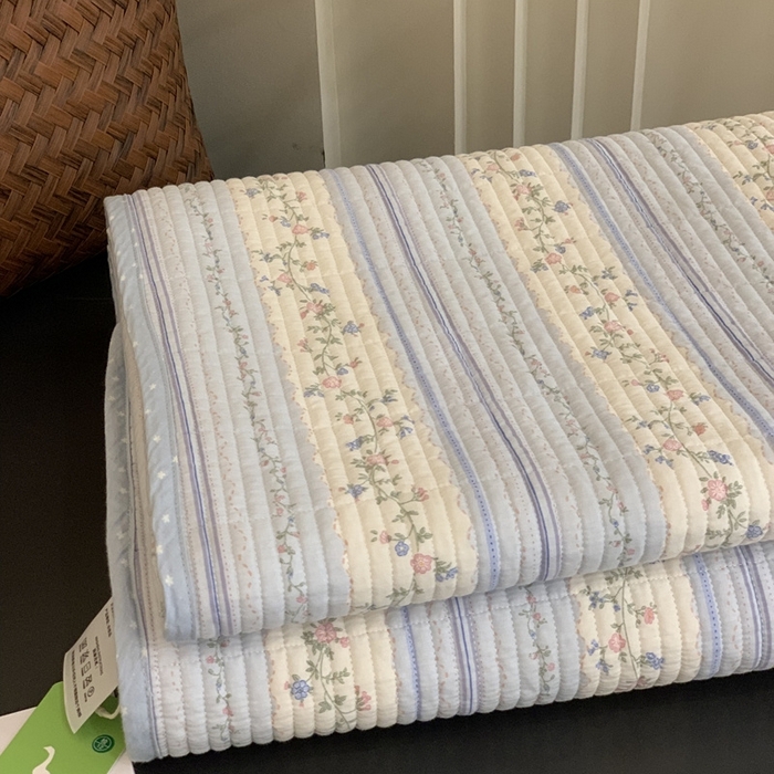 91家纺网 家纺一手货源 找家纺 汇庭 2025新款·慕斯单品床盖系列 莫奈花园