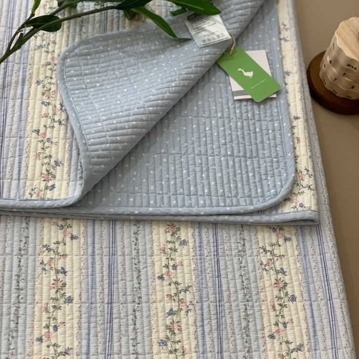 91家纺网 家纺一手货源 找家纺 汇庭 2025新款·慕斯单品床盖系列 莫奈花园