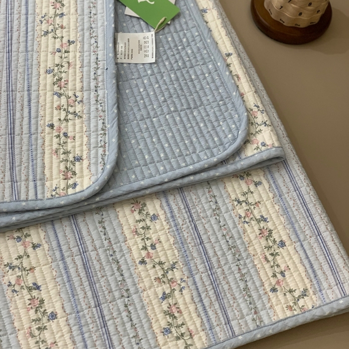 91家纺网 家纺一手货源 找家纺 汇庭 2025新款·慕斯单品床盖系列 莫奈花园