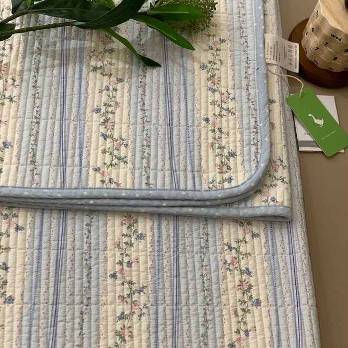 91家纺网 家纺一手货源 找家纺 汇庭 2025新款·慕斯单品床盖系列 莫奈花园