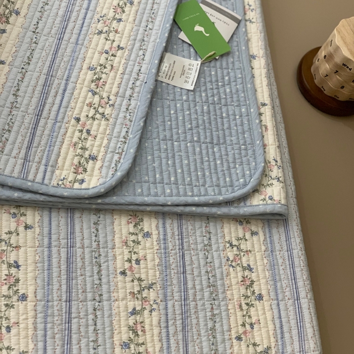 91家纺网 家纺一手货源 找家纺 汇庭 2025新款·慕斯单品床盖系列 莫奈花园
