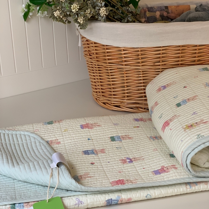 91家纺网 家纺一手货源 找家纺 汇庭 2025新款·慕斯单品床盖系列 糖果兔