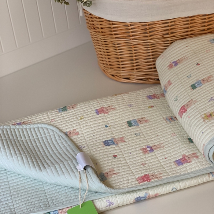 91家纺网 家纺一手货源 找家纺 汇庭 2025新款·慕斯单品床盖系列 糖果兔