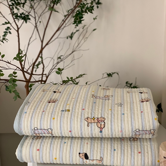 汇庭 2025新款·慕斯单品床盖系列 小狗美美