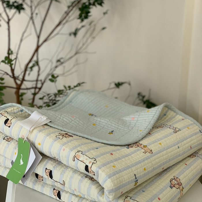 91家纺网 家纺一手货源 找家纺 汇庭 2025新款·慕斯单品床盖系列 小狗美美