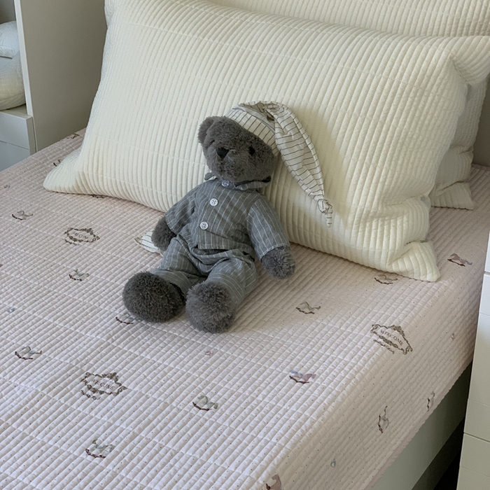 91家纺网 家纺一手货源 找家纺 汇庭 2025新款·慕斯单品床盖系列 小马乐园