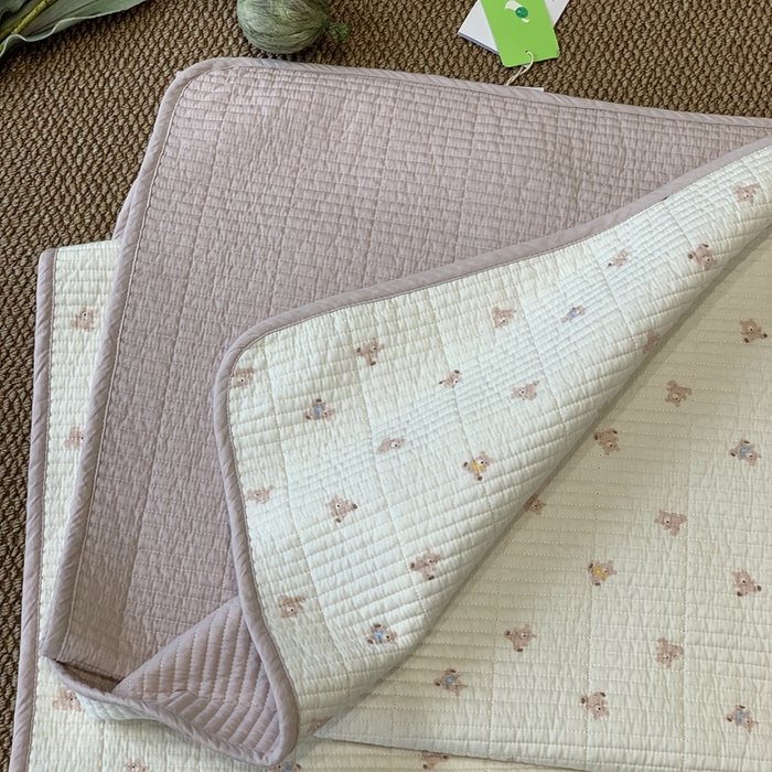 91家纺网 家纺一手货源 找家纺 汇庭 2025新款·慕斯单品床盖系列 小奶熊