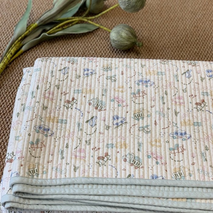 91家纺网 家纺一手货源 找家纺 汇庭 2025新款·慕斯单品床盖系列 小汽车