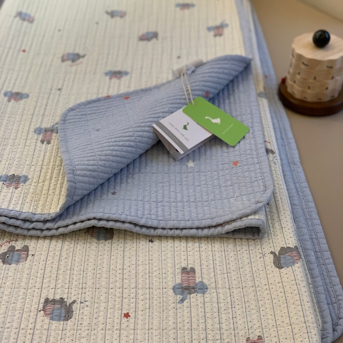 91家纺网 家纺一手货源 找家纺 汇庭 2025新款·慕斯单品床盖系列 星星小象