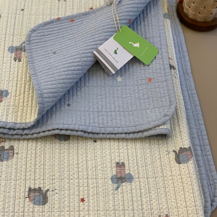 91家纺网 家纺一手货源 找家纺 汇庭 2025新款·慕斯单品床盖系列 星星小象