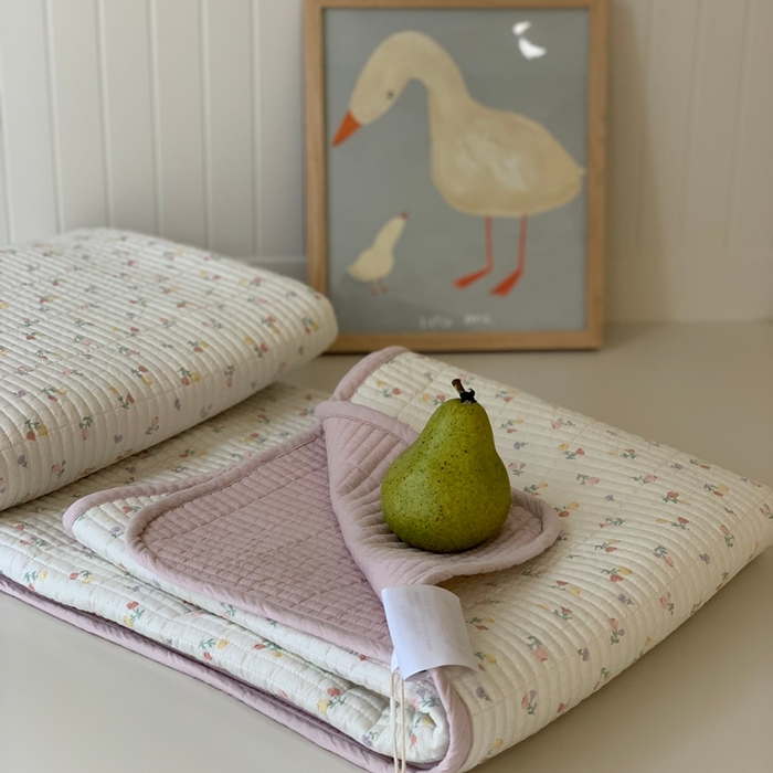 91家纺网 家纺一手货源 找家纺 汇庭 2025新款·慕斯单品床盖系列 幸福小花