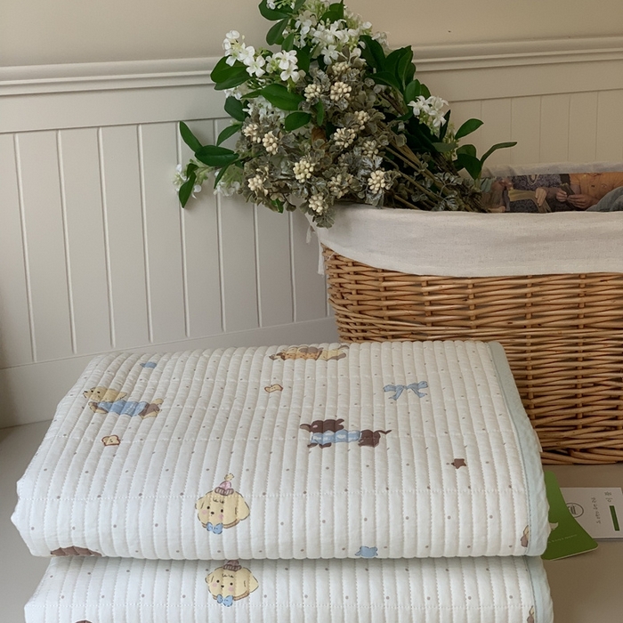 91家纺网 家纺一手货源 找家纺 汇庭 2025新款·慕斯单品床盖系列 元气小狗