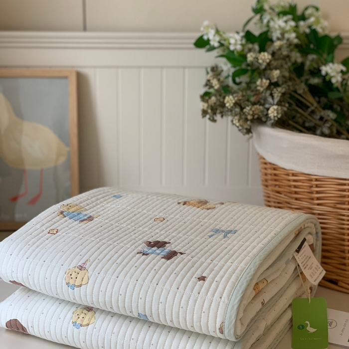 91家纺网 家纺一手货源 找家纺 汇庭 2025新款·慕斯单品床盖系列 元气小狗