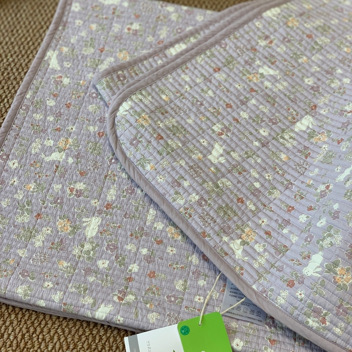 91家纺网 家纺一手货源 找家纺 汇庭 2025新款·慕斯单品床盖系列 紫玉兔