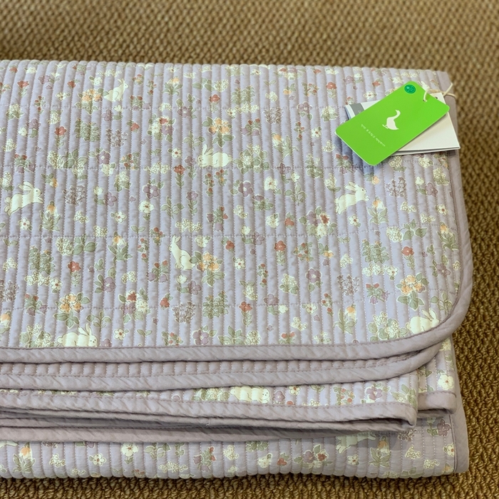 91家纺网 家纺一手货源 找家纺 汇庭 2025新款·慕斯单品床盖系列 紫玉兔