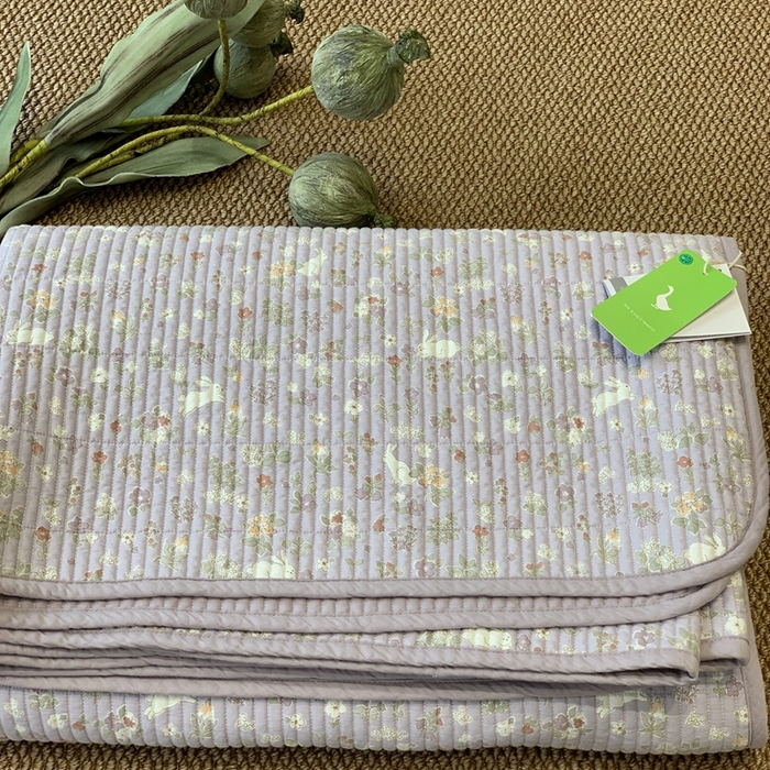 91家纺网 家纺一手货源 找家纺 汇庭 2025新款·慕斯单品床盖系列 紫玉兔